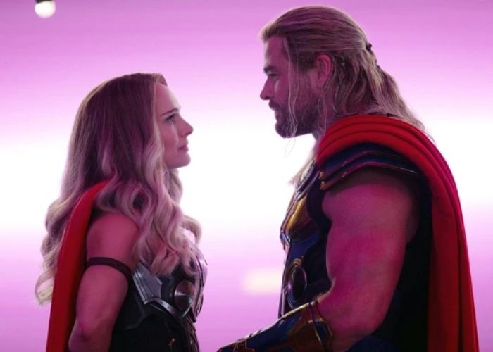 Chris Hemsworth and Natalie Portman in Taika Waititi ‘Thor Love and Thunder